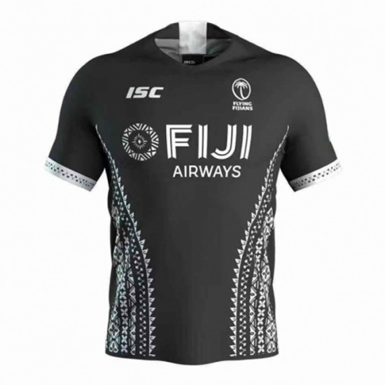 Camisola Fijiana Rugby Equipamento Segundo 2020 Manga Curta